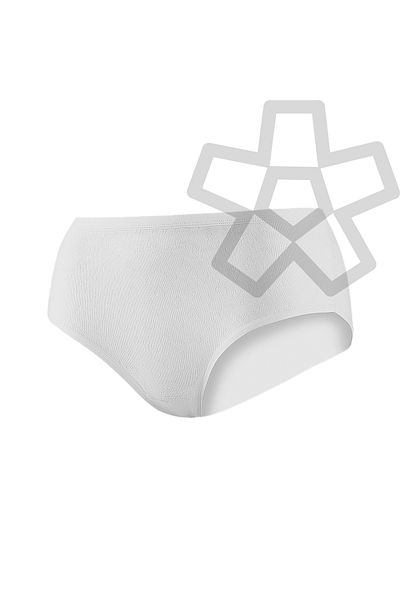 YILDIZ Cotton Heart Ribbed Bato Panties 6 Pack White Star Kod3590