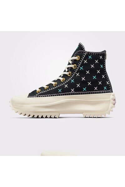 Converse Run Star Hike Unisex Siyah Platform Sneaker
