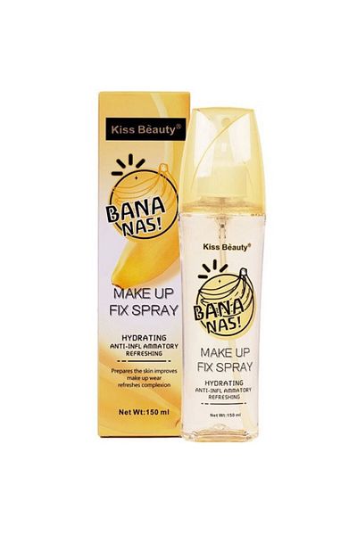 Kiss Beauty Moisturizing Fixing Spray, Anti-Inflammatory, , Bananas, 150 ml