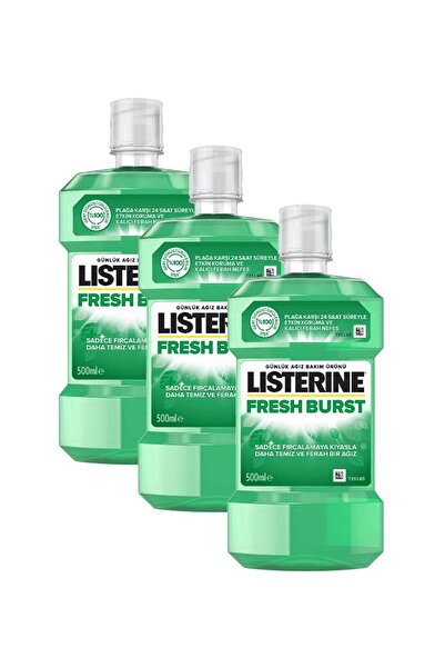 Listerine غسول فم يومي فريش برست، مع تركيبة للعناية بالفم تقضي على الجراثيم و...