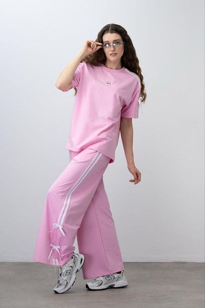 Elabutik Girl's Bow T-Shirt and Pants Set