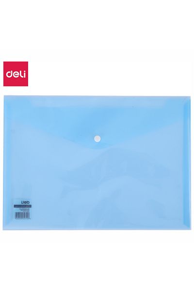 Deli File Bag TRANSPARENTBLUE E5505