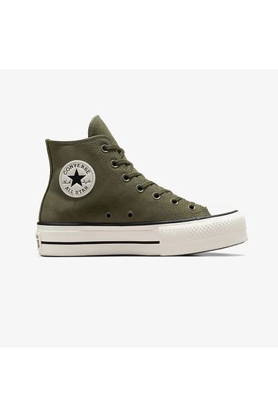 converse Παπούτσια πάνινα παπούτσια Chuck Taylor All Star Lift Unisex Green Suede Platform