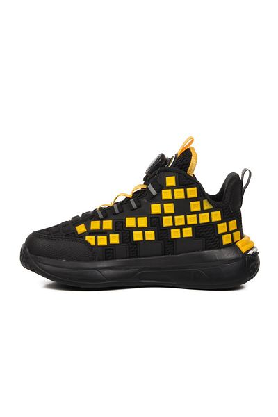 WALKWAY Yellow Fishnet Laced Ankle Length Boy's Sneaker 1974 F