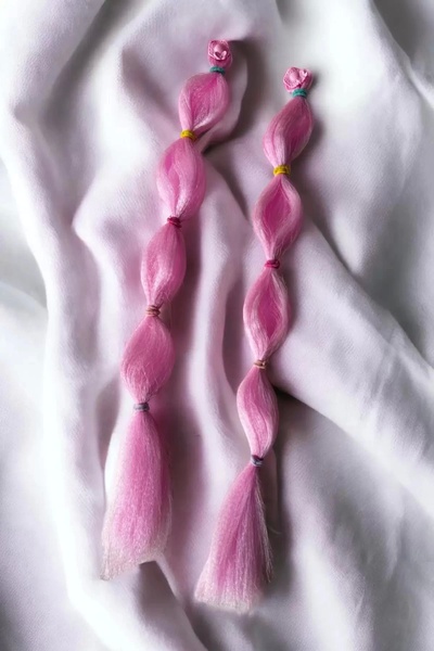 TakıDolabı Açık Pembe Renk Toka Detaylı Yan Postiş