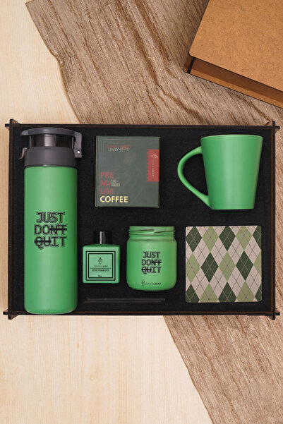 TrendHediye Premium Hediye Seti - Matara, Ortam Kokusu, Mum, Kupa & Taş Barda...