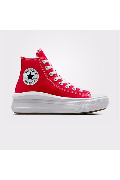converse Γυναικείο κόκκινο αθλητικό παπούτσι Chuck Taylor All Star Move Platform