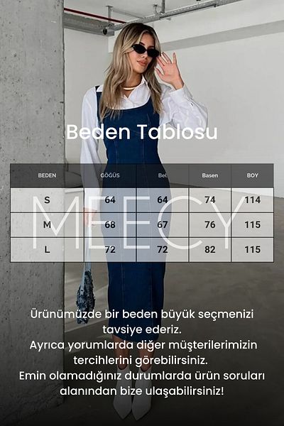 MEECY rochie din denim