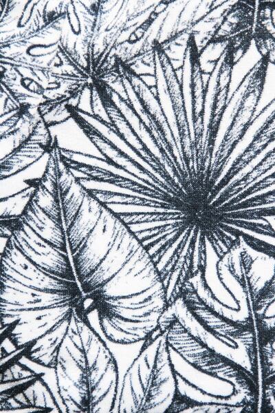 Lucy and Home Velvet Leaf Printed Bathrobe