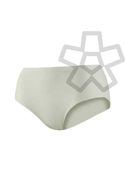 YILDIZ Cotton Heart Ribbed Bato Panties 6 Pack Ecru Star Kod3592
