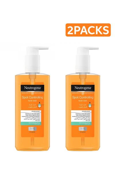 Neutrogena Spot Controlling Oil-free Facial Wash, 200ml x2