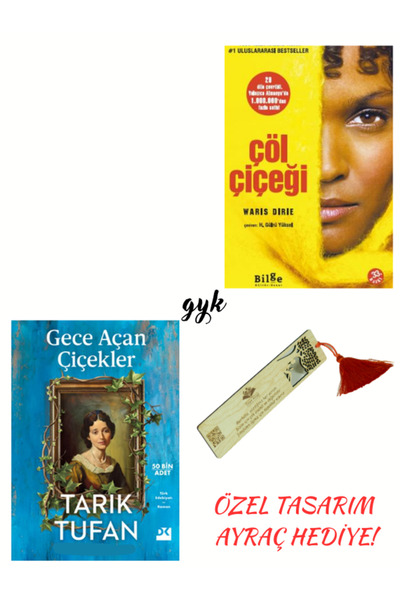 Bilge Kültür Sanat Çöl Çiçeği ve Gece Açan Çiçekler 2'li SET (AYRAÇ HEDİYELİ!)