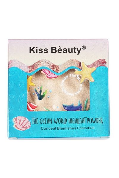 Kiss Beauty Rozjasňovač, Kiss Beauty, rozjasňovač The Ocean World, 02, 4 g