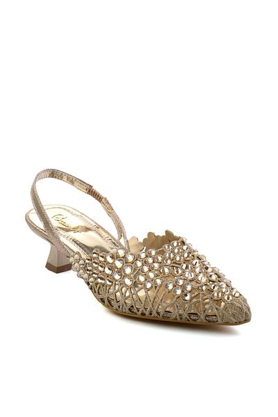Bambi Gold Women's Evening Dress Shoes K 01823122078