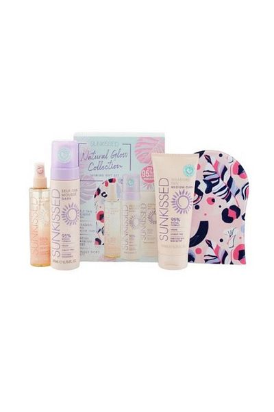 Sunkissed Σετ autobronzare, Sunkissed, Σετ δώρου Natural Glow Collection, cu spuma autobronzanta Dark