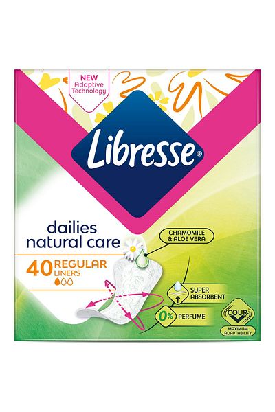 Libresse Care Normal Daily Pads, 40 Pieces
