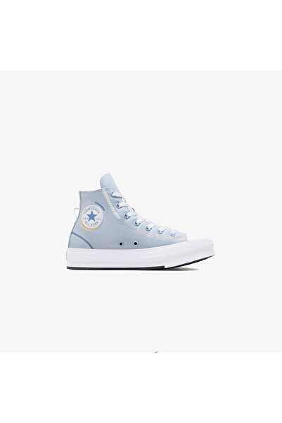 Converse Pantofi cu platformă gri pentru copii Chuck Taylor All Star Lift