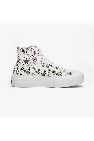 converse Chuck Taylor All Star Lift Pink Lemonade Unisex White Platform Sneaker