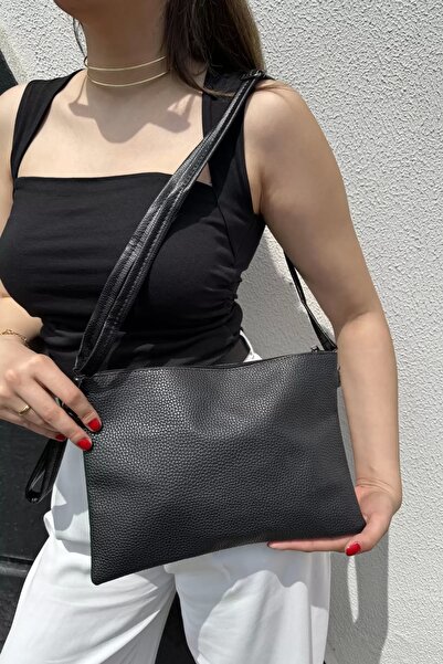 TakıDolabı Geantă de damă portofoliu de culoare neagră