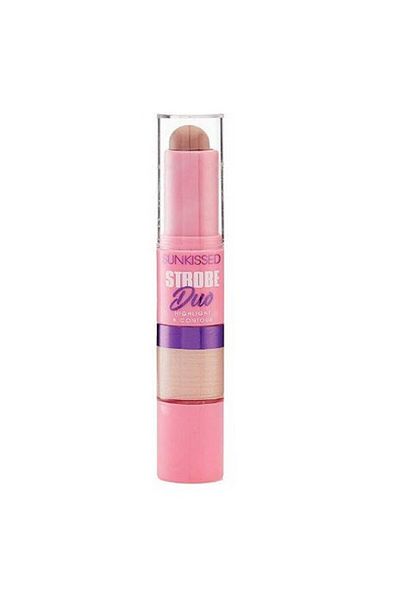 Sunkissed Highlighter and contour stick, Sunkissed, Strobe Duo, Highlight Contour, 13 g
