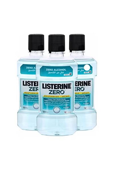 Listerine غسول الفم بنكهة النعناع المنعش، 500 مل × 3
