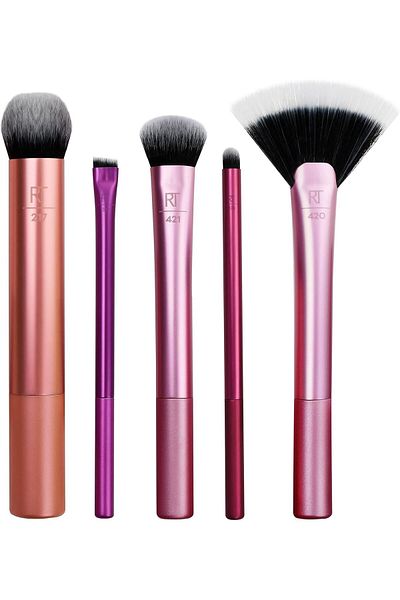 Real Techniques Real Techniques Artist Essentials Complete Face Makeup Brush Set For Makeup Artist Inspired Looks