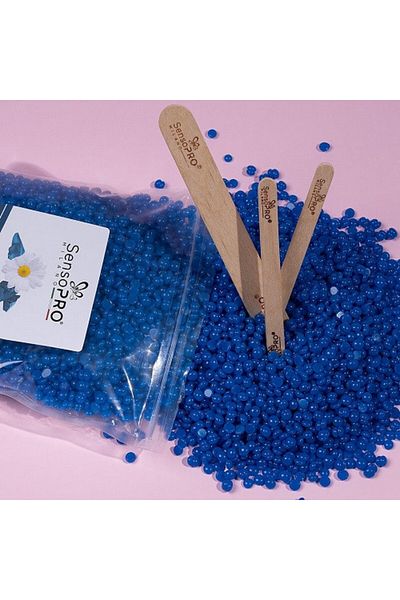 SensoPRO Milano Ελαστικό κερί αποτρίχωσης, κόκκοι, SensoPro, Azulene, 500 g