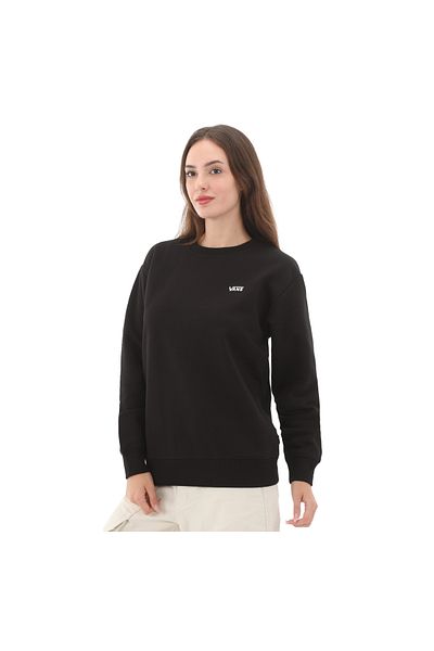 Vans Flying V Bff Crew Emea - Hanorac negru pentru femei 00046xblk1-r