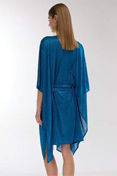 AYYILDIZ 5908 Petrol Blue Beach Dress