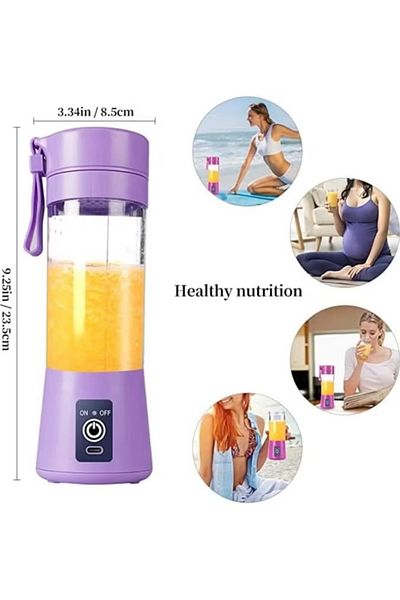 Primo Plus Portable Juicer, Personal Mixer Fruit, Rechargeable with USB, Mini Blender for Smoothie, Fruit Juice