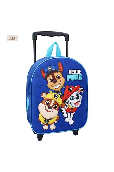 PAW PATROL Multicolored 3D trolley, one compartment, 32x26x11 cm, adjustable straps, Another Dimension Paw Patrol
