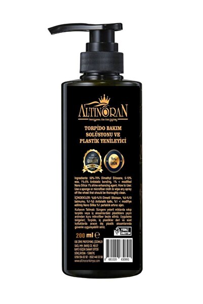 Genel Markalar Torpido Parlatıcı Ve Plastik Yenileyici Bakım Kremi 220 ml