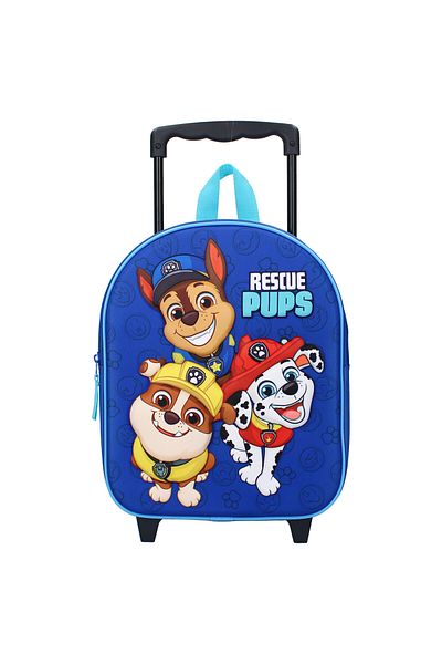 PAW PATROL Multicolored 3D trolley, one compartment, 32x26x11 cm, adjustable straps, Another Dimension Paw Patrol