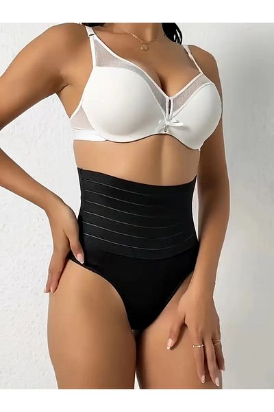 SAUNA SUIT مشد مكون من قطعتين عالي الخصر لشد البطن والبطن