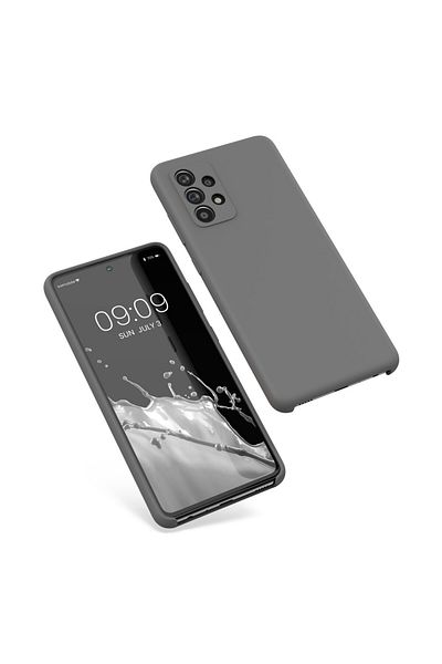 KWmobile Case For Samsung Galaxy A52/galaxy A52 5g/galaxy A52s 5g, Silicone, Gray, 54347.155