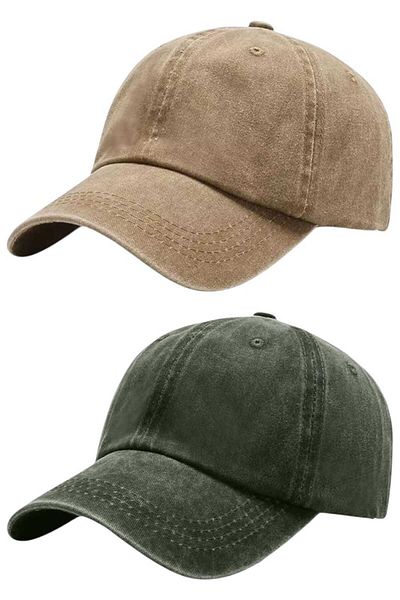 Uniquetrenders Unisex 100% βαμβακερό καπέλο αντίκες 2 τεμαχίων
