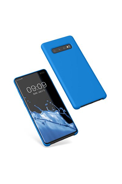 KWmobile Carcasă pentru Samsung Galaxy S10 Plus, silicon, albastră, 49028.157