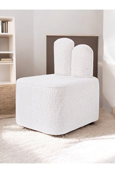 S Home Design Concept Teddy Tavşan Peluş Berjer, Puf