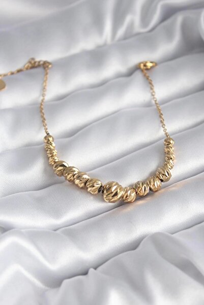 TakıDolabı سوار نسائي من الفولاذ باللون الذهبي موديل دوريكا