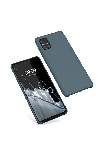 KWmobile Carcasă pentru Samsung Galaxy A51, silicon, albastră, 51197.108
