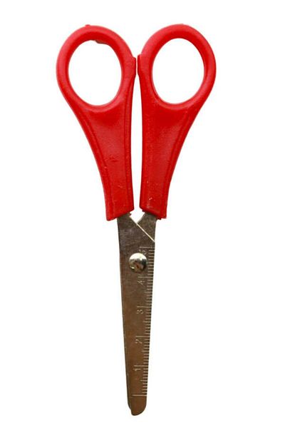 BEESTAR Eco Paper Scissors with Ruler & 13 Cm-Red