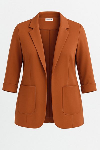 Hanezza Jachetă Blazer de damă| Dimensiune mare| 7 culori| Compatibil cu costum