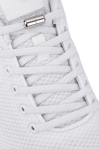 hapshoe Adjustable 1 Pair White Screw Capsule End 6 mm Rubber Practical Laces