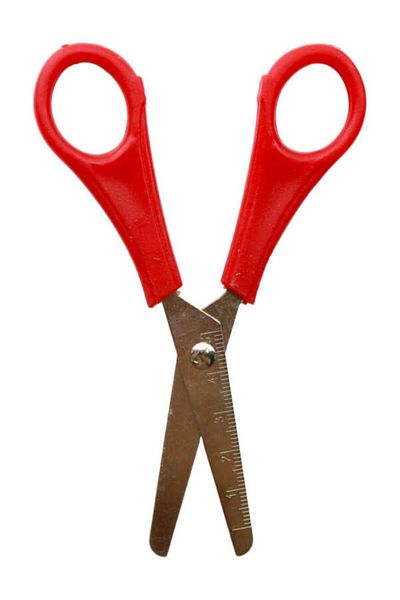 BEESTAR Eco Paper Scissors with Ruler & 13 Cm-Red