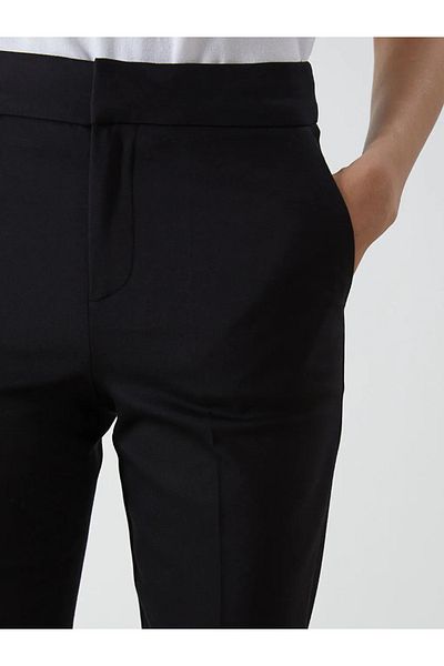 LC Waikiki Pantaloni de damă LCW Vision negri cu talie elastică
