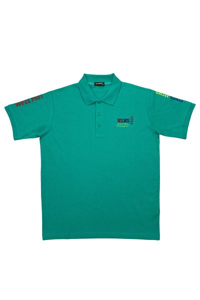 Masimar 100% Cotton Polo Neck T-Shirt with Print Detail