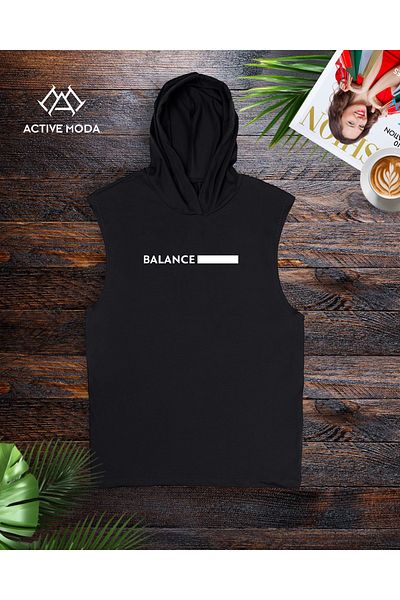 ACTIVE MODA - Men's Sleeveless Bala Printed Sleeveless Sports Athlete Shorts 2-Piece Set Oversized Large Size