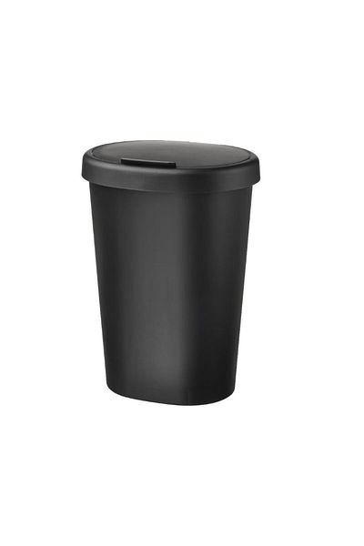 IKEA Bin with lid, black, 8 L