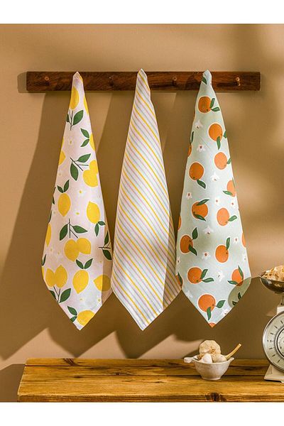LC Waikiki LCW HOME Printed Drying Cloth 3-Pack 40x50 Cm