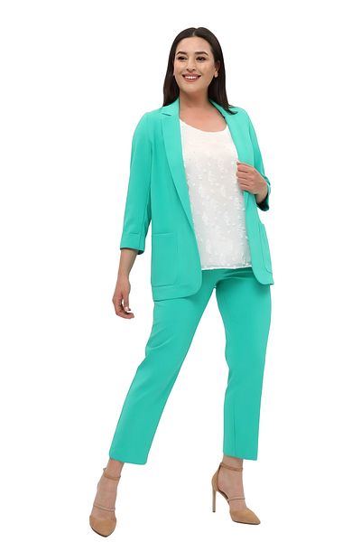 Hanezza Jachetă Blazer de damă| Benetton| Dimensiune mare| 7 culori| Compatibil cu costum